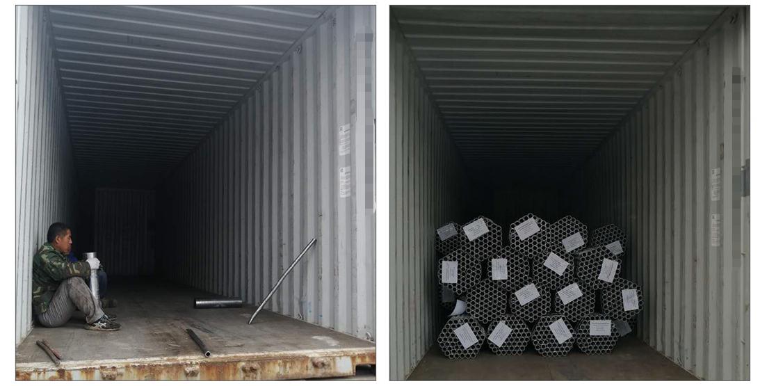 Zdjęcia ładowania rur rusztowania 02