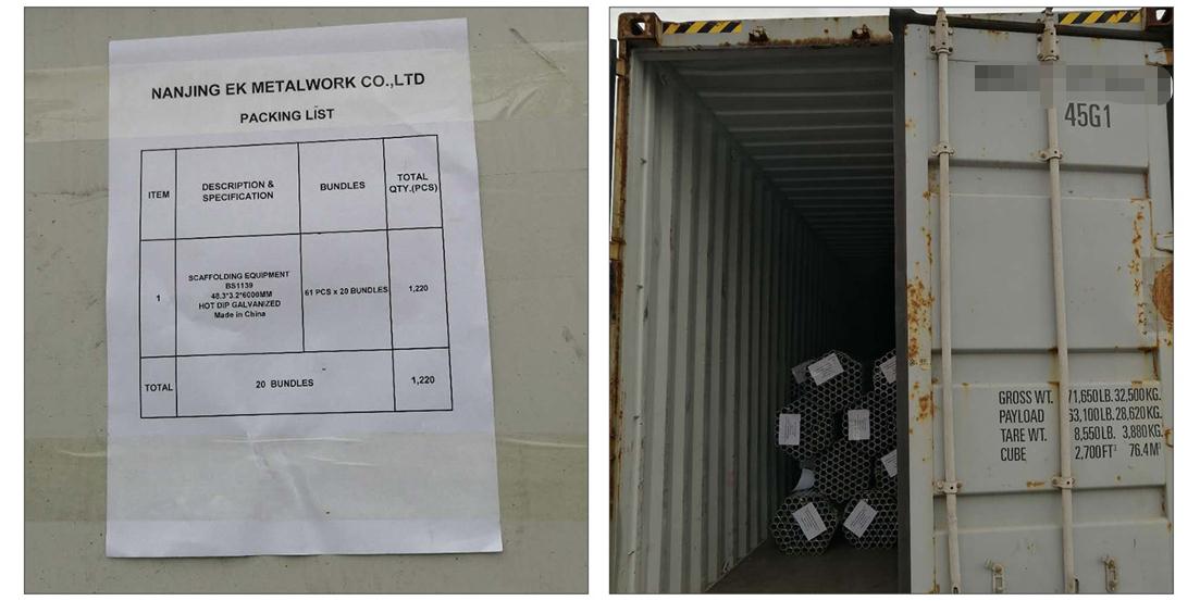 Zdjęcia ładowania rur rusztowania 03