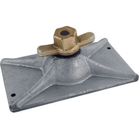 Wykute kwadratowy kształt płyty kotwicy