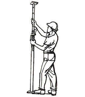 uzasadnić wewnętrzną rurkę do pożądanej przybliżonej wysokości