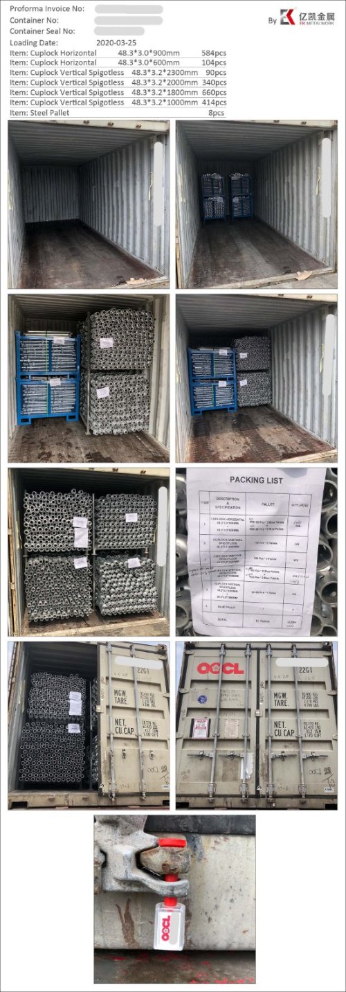 System rusztowania ocynkowanego Cuplock