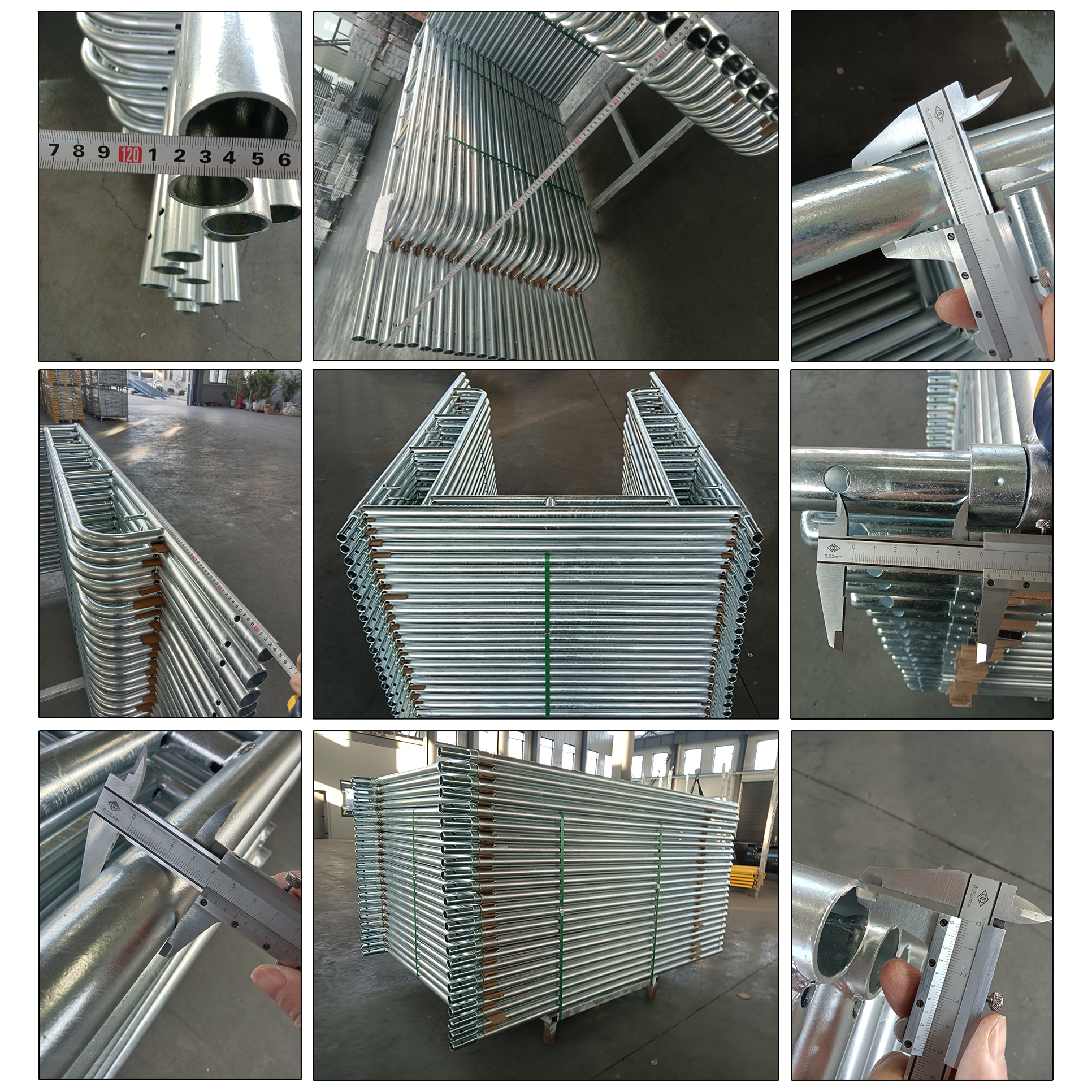 Przejdź przez rusztowanie ramowe