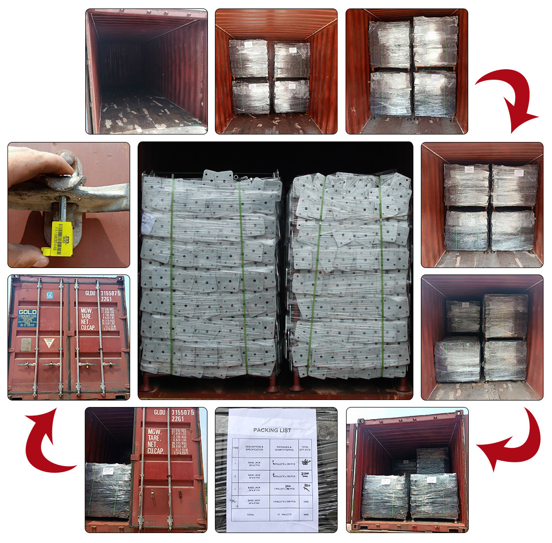 Pakowanie i ładowanie gniazda rusztowania