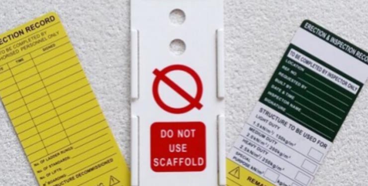 Tag bezpieczeństwa dla zdrowia, bezpieczeństwa, jakości i środowiska