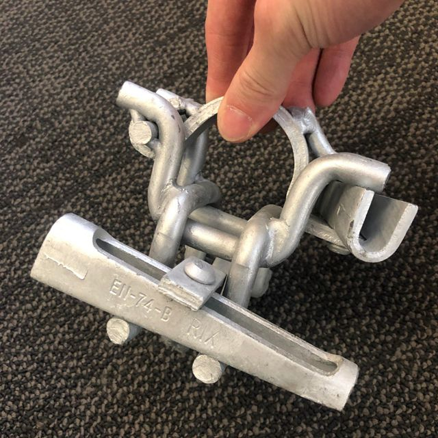 Podwójny łącznik w kolorze rusztowania włoskiego typu włoskiego