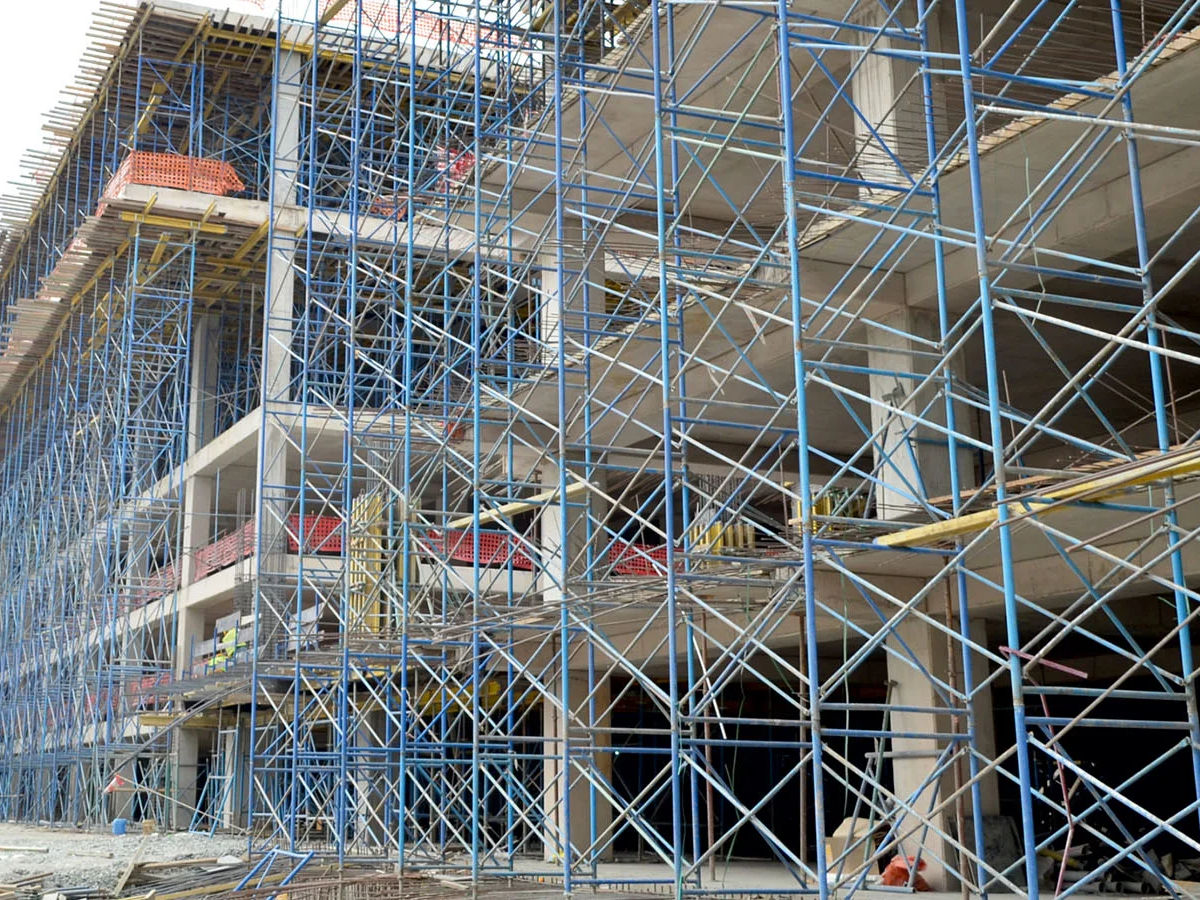 Układ rusztowania ramy