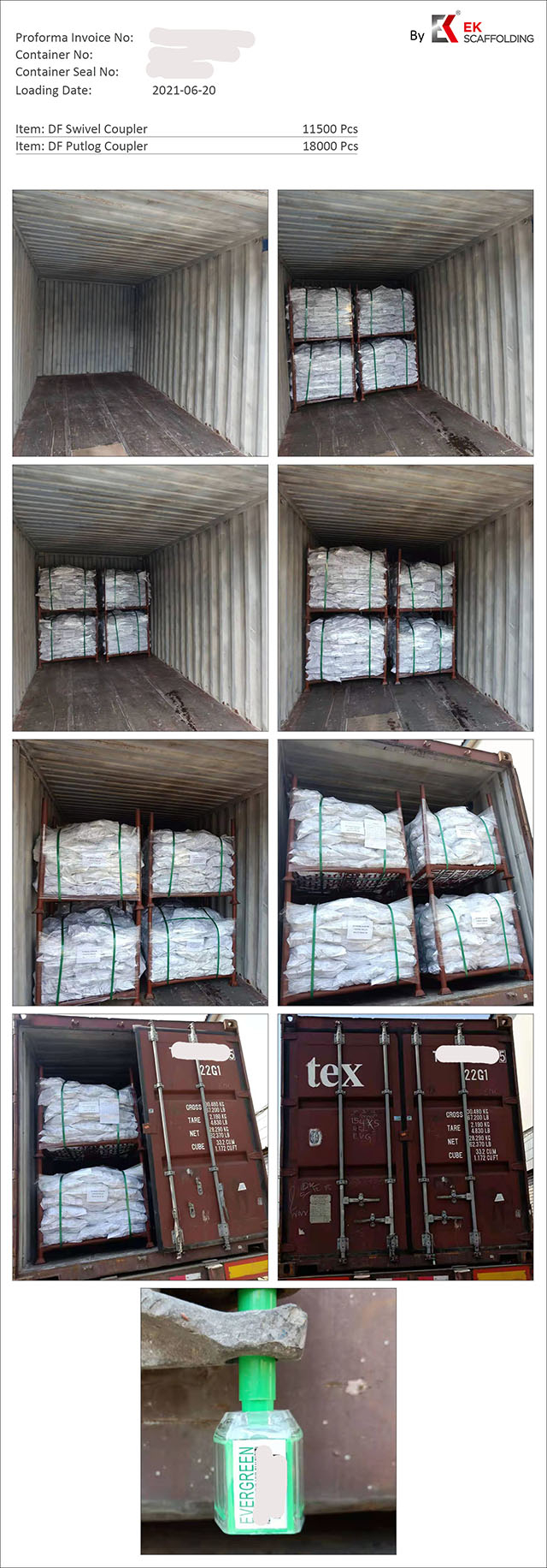 Ładowanie łącznika rusztowania