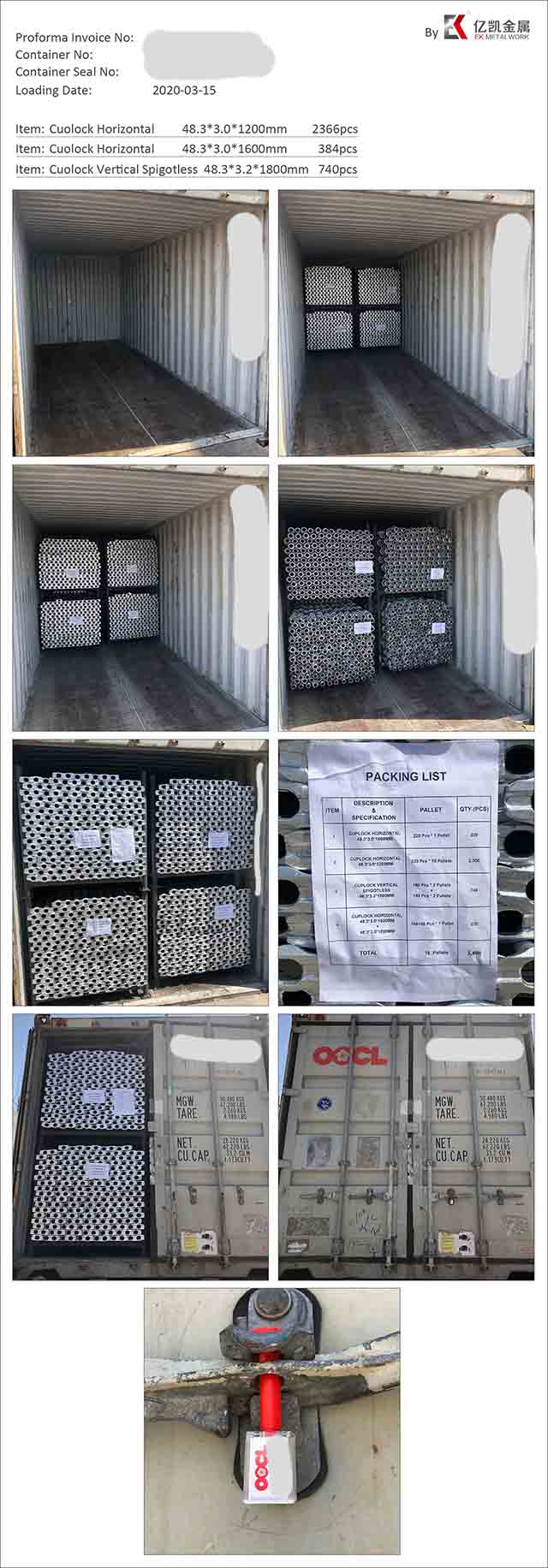 System rusztowania Cuplock