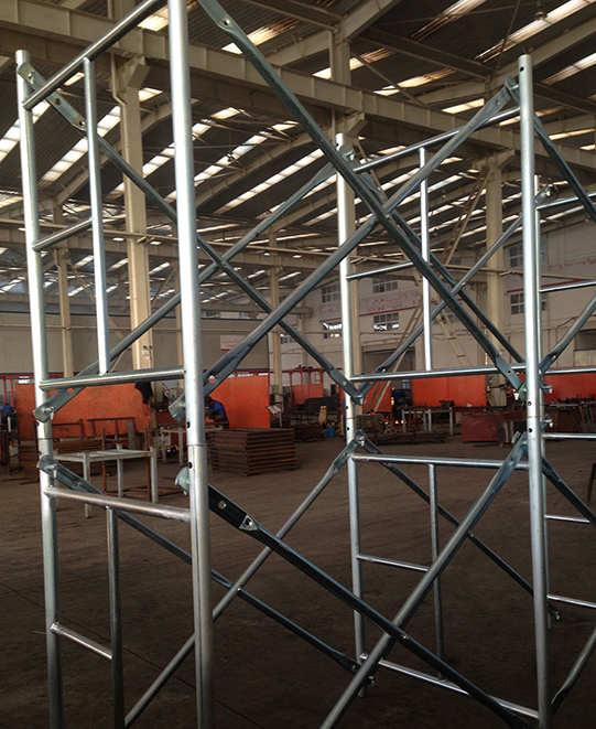 Układ rusztowania ramy