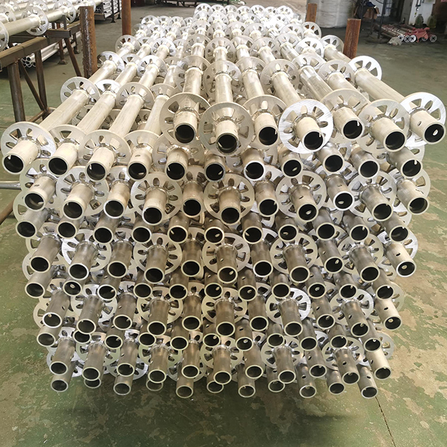 Aluminiowe rusztowanie typu Ringlock w standardzie 