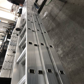 4M Aluminium Building Building Rusztowanie prostej drabiny