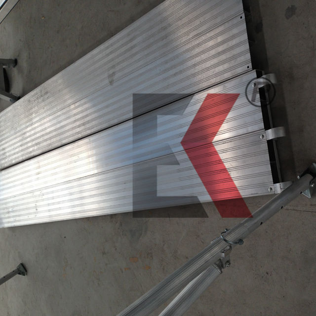 Aluminiowe rusztowanie deski i metalowe pokłady