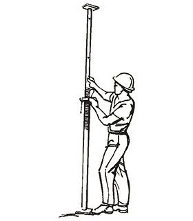 Włóż szpilkę przez sąsiedni otwór w rurce wewnętrznej